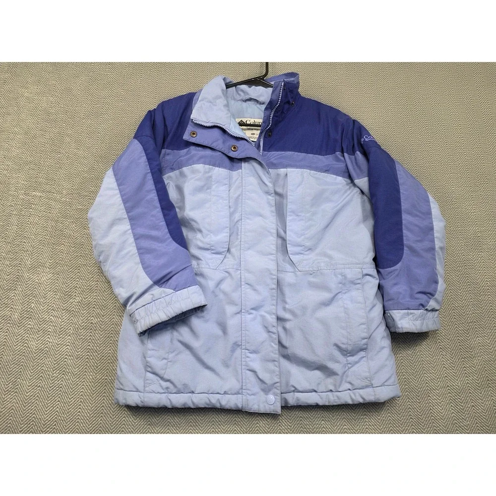 Columbia‎ Sportswear Blue Colorblock Winter Jacket Youth 10/12 Insulated Coat